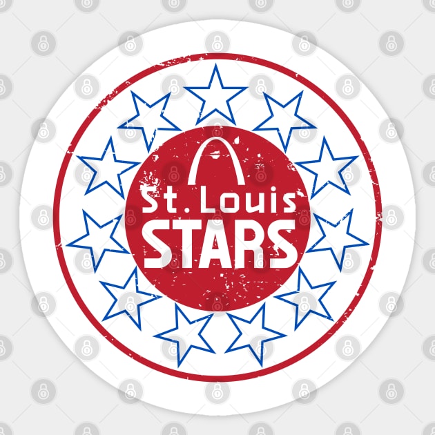 1968 St Louis Stars Vintage Soccer Sticker by ryanjaycruz